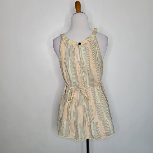 Anthropologie Odille Refracted Tank Tie Back Summer Neutrals Plus Women 14 - Picture 3 of 13